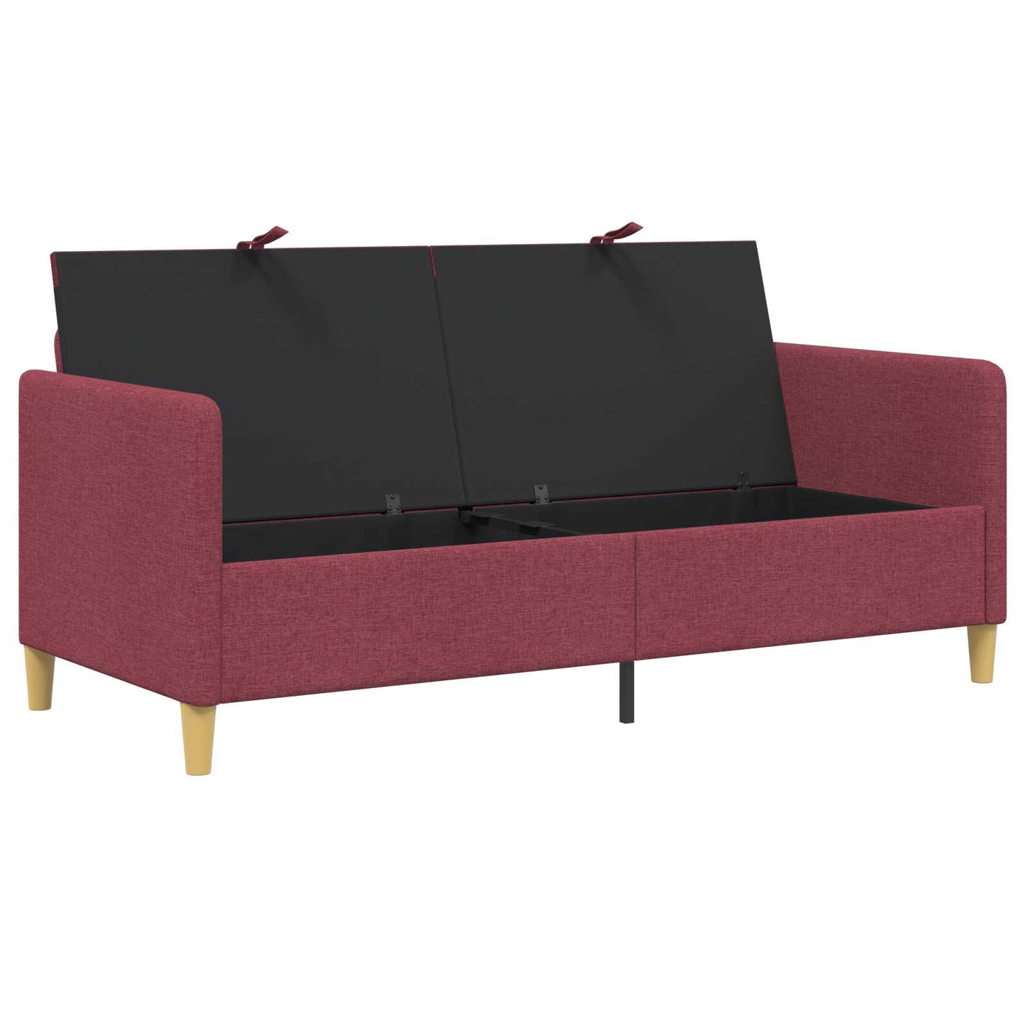 vidaXL Καναπές με Αποθήκευση Κόκκινο 172 x 78 x 87 εκ Πολυεστέρας