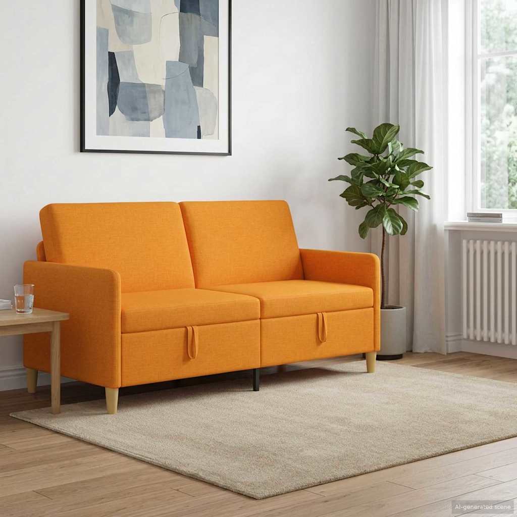 vidaXL Καναπές με Αποθήκευση Σκούρο κίτρινο 172 x 78 x 87 εκ