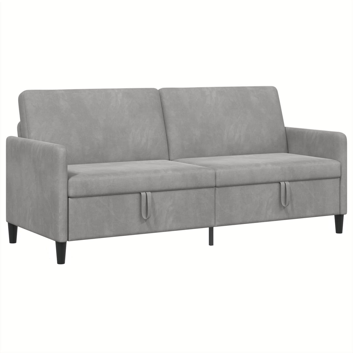vidaXL Καναπές με Αποθήκευση Ανοιχτό γκρι 192 x 78 x 87 εκ.