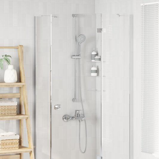 vidaXL Σετ Κεφαλής Ντους Χρωμέ 150 cm Ανοξείδωτο Ατσάλι