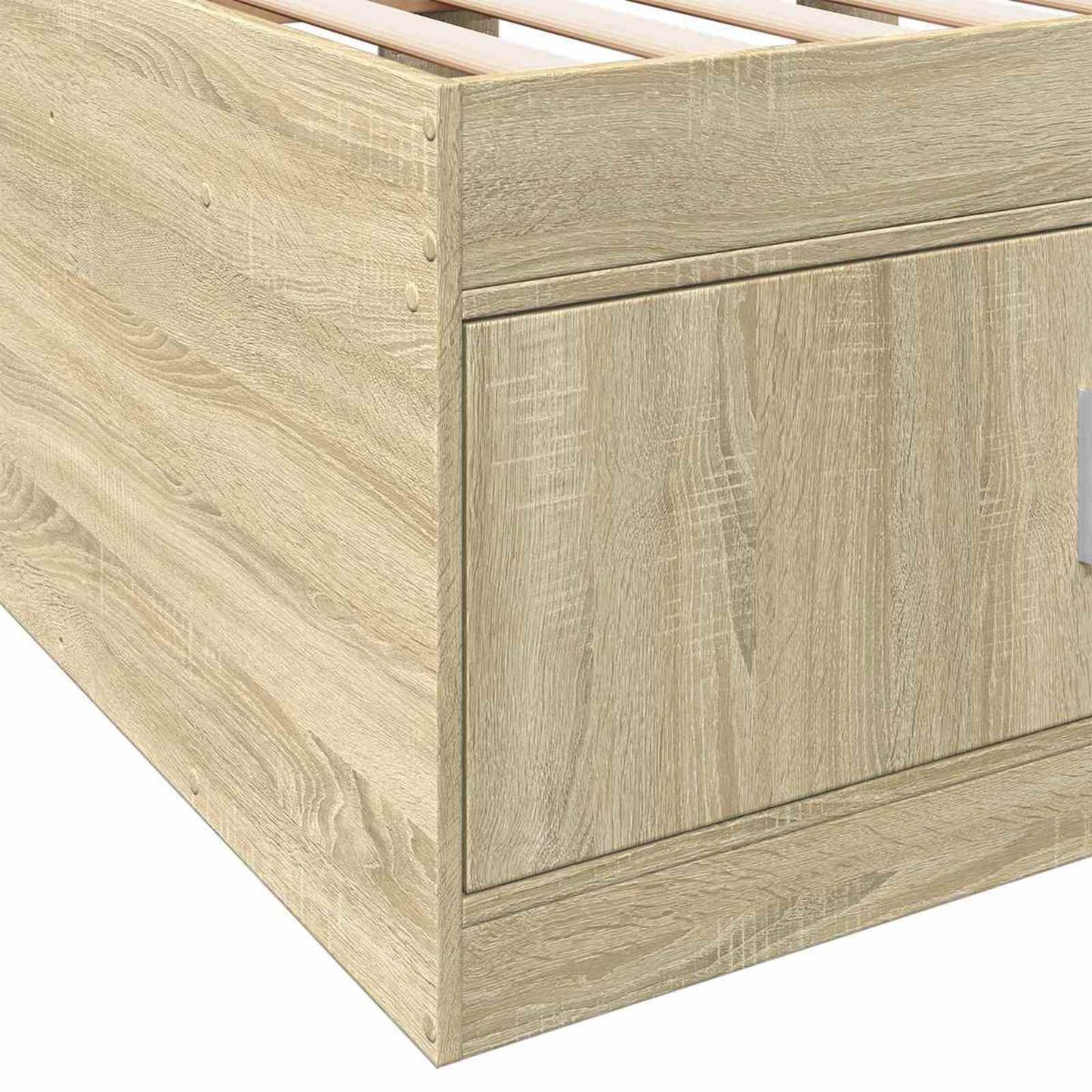 vidaXL Σκελετός κρεβατιού με αποθήκευση Sonoma Δρυς 80 x 200 cm