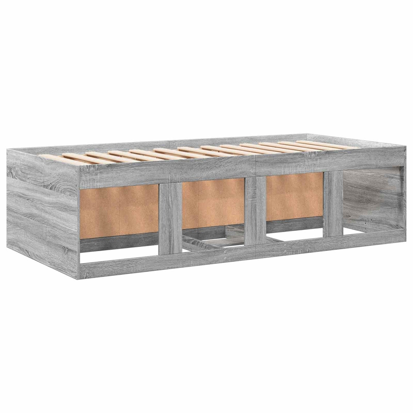 vidaXL Σκελετός κρεβατιού με αποθήκευση Γκρι Sonoma 80 x 200 cm