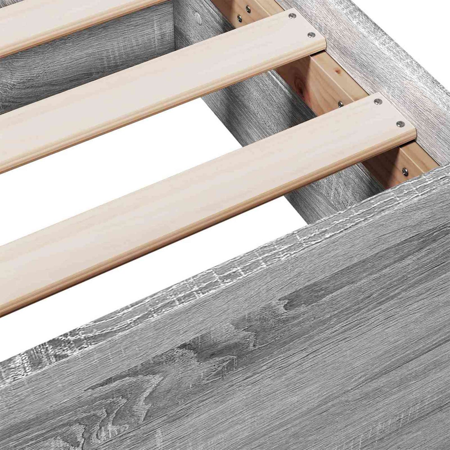 vidaXL Σκελετός κρεβατιού με αποθήκευση Γκρι Sonoma 80 x 200 cm