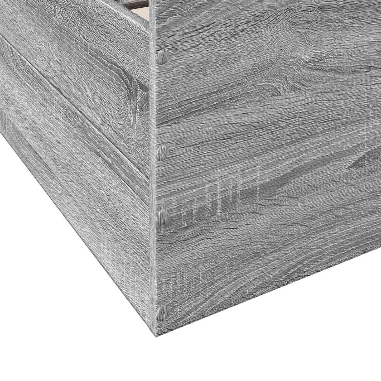 vidaXL Σκελετός κρεβατιού με αποθήκευση Γκρι Sonoma 80 x 200 cm