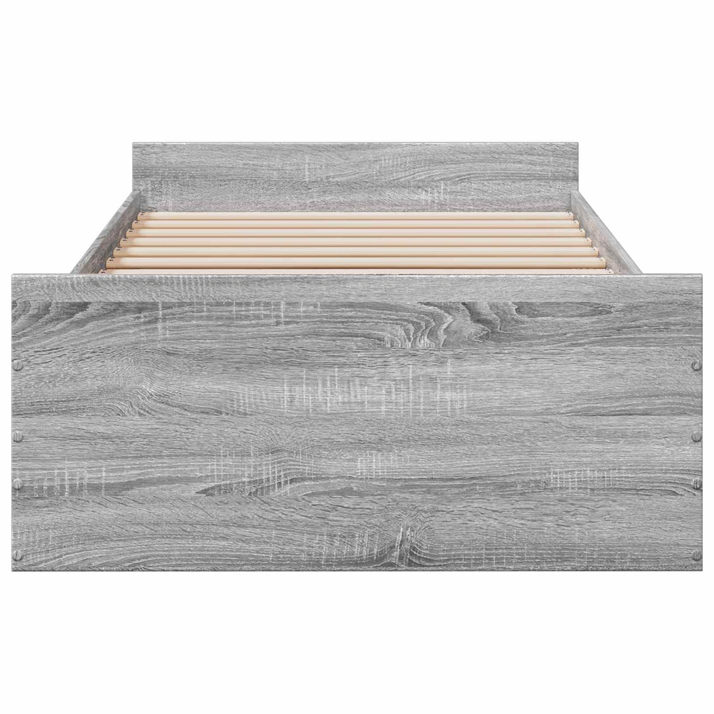 vidaXL Σκελετός κρεβατιού με αποθήκευση Γκρι Sonoma 80 x 200 cm