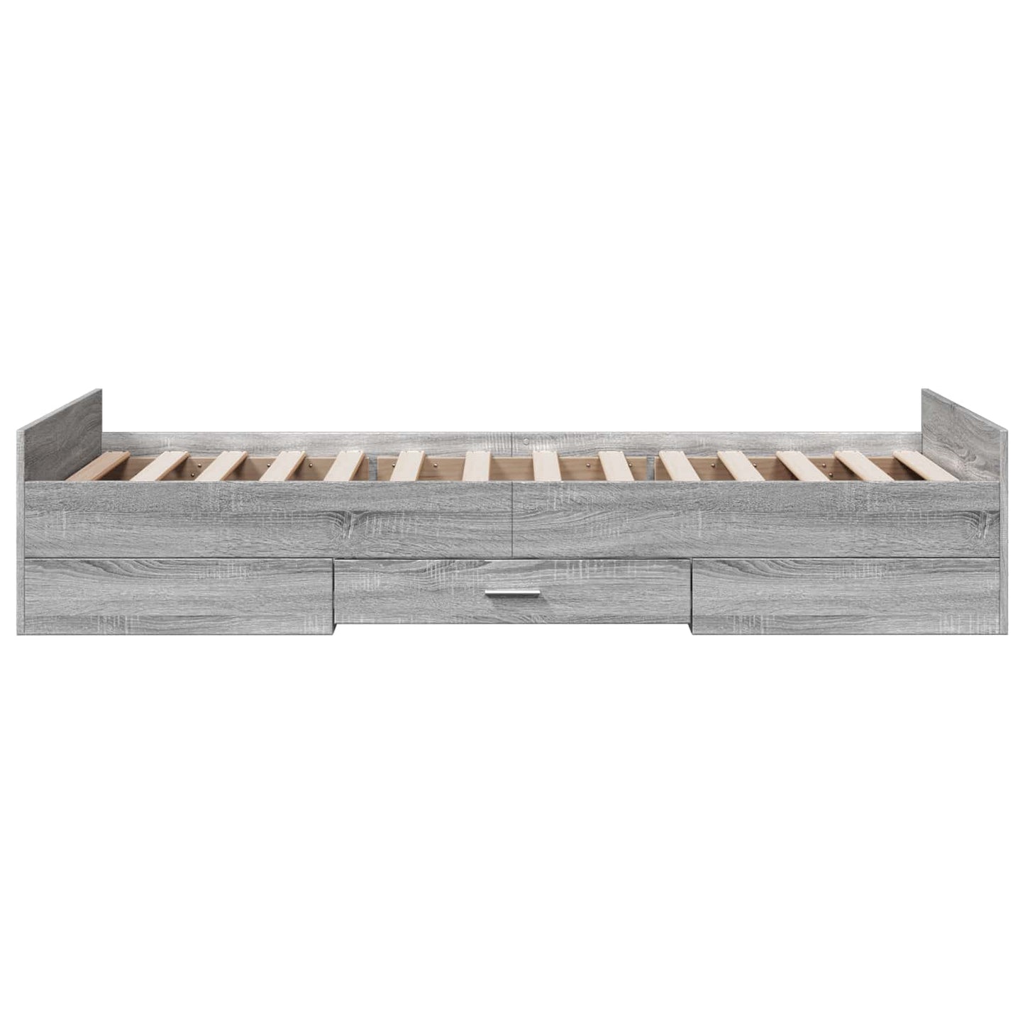vidaXL Σκελετός κρεβατιού με αποθήκευση Γκρι Sonoma 80 x 200 cm