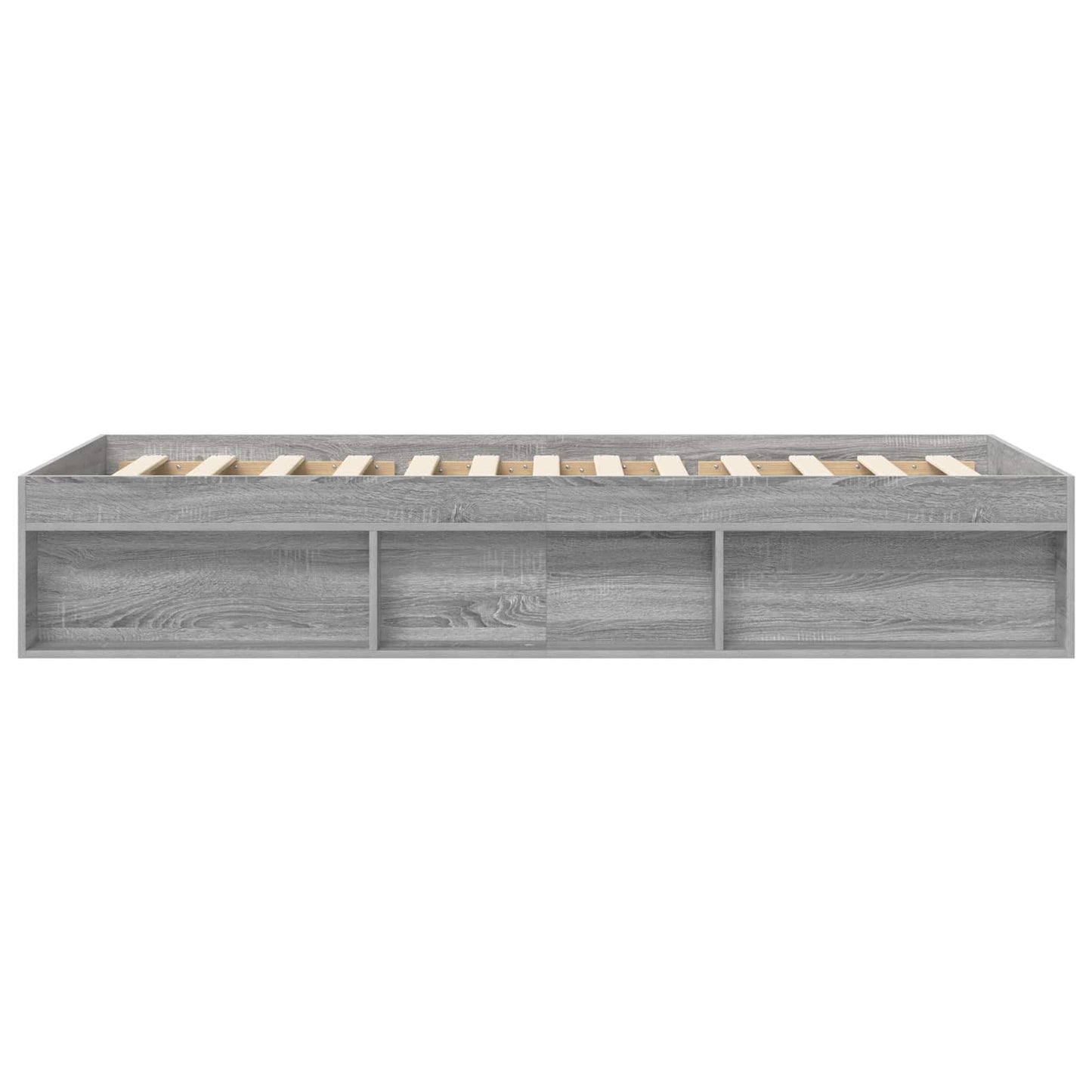 vidaXL Σκελετός κρεβατιού με αποθήκευση Γκρι Sonoma 80 x 200 cm