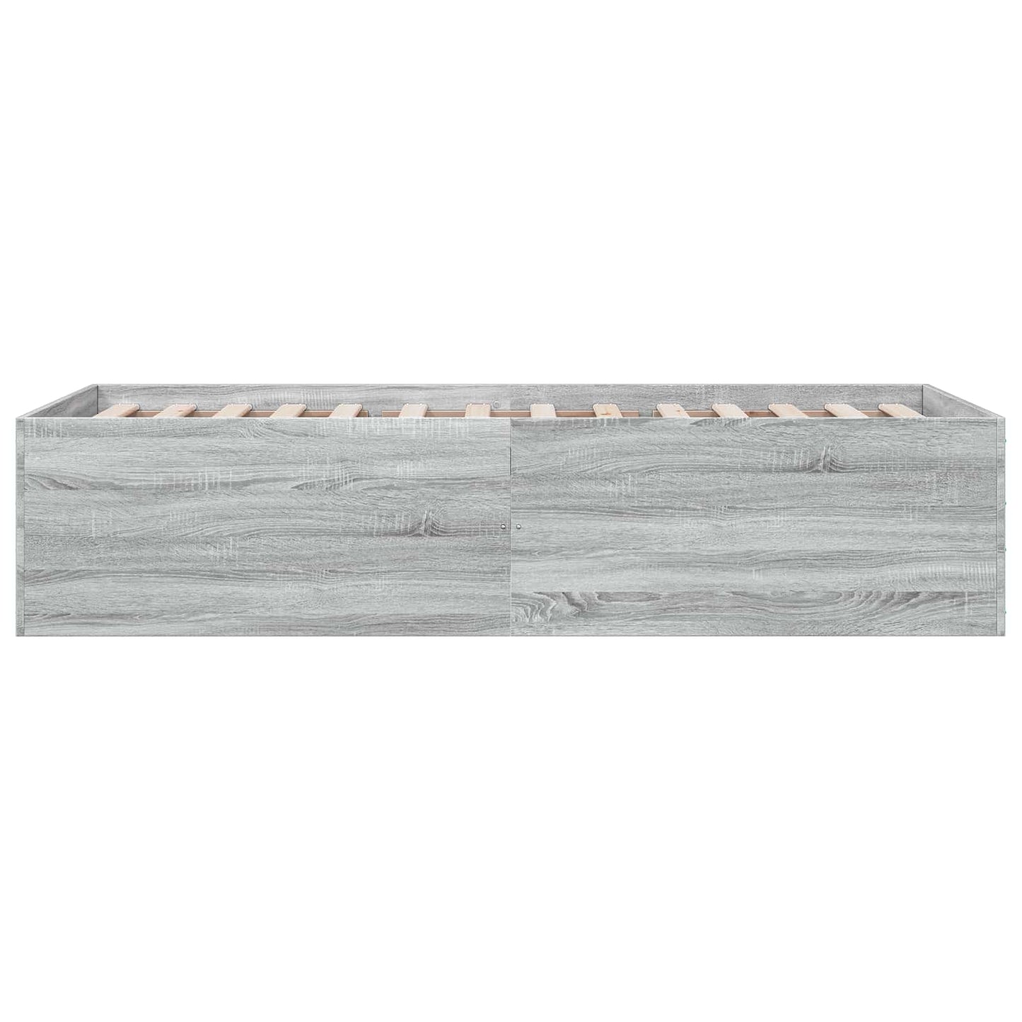 vidaXL Κρεβάτι δαπέδου Γκρι Sonoma 80 x 200 cm Επεξεργασμένο Ξύλο