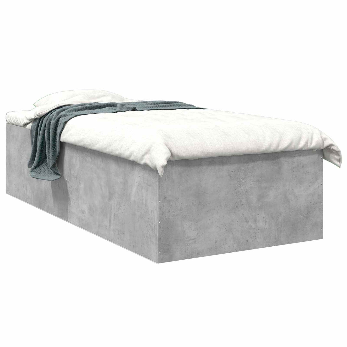 vidaXL Κρεβάτι δαπέδου Γκρι Σκυροδέματος 80 x 200 cm
