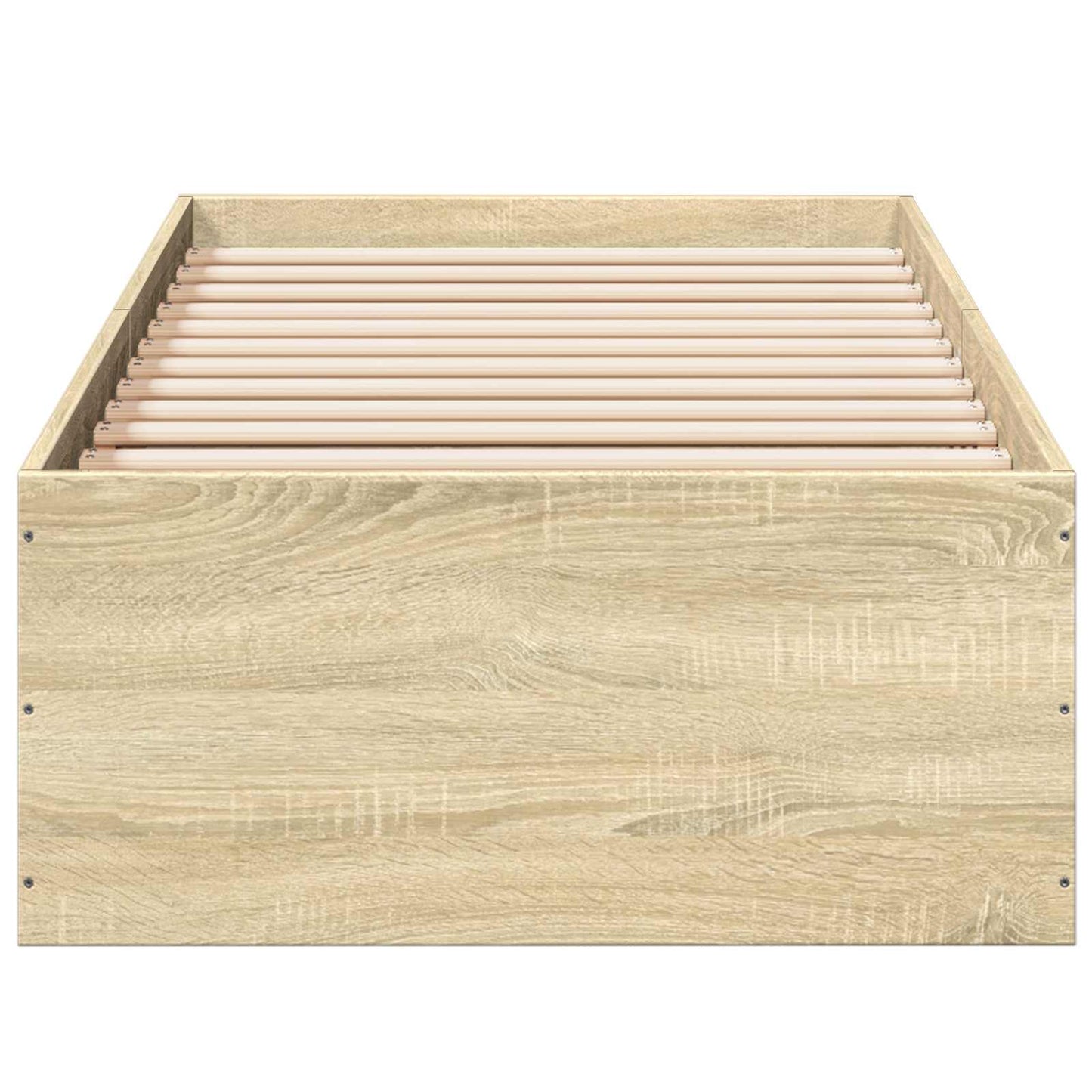 vidaXL Κρεβάτι δαπέδου Sonoma Δρυς 80 x 200 cm Επεξεργασμένο Ξύλο