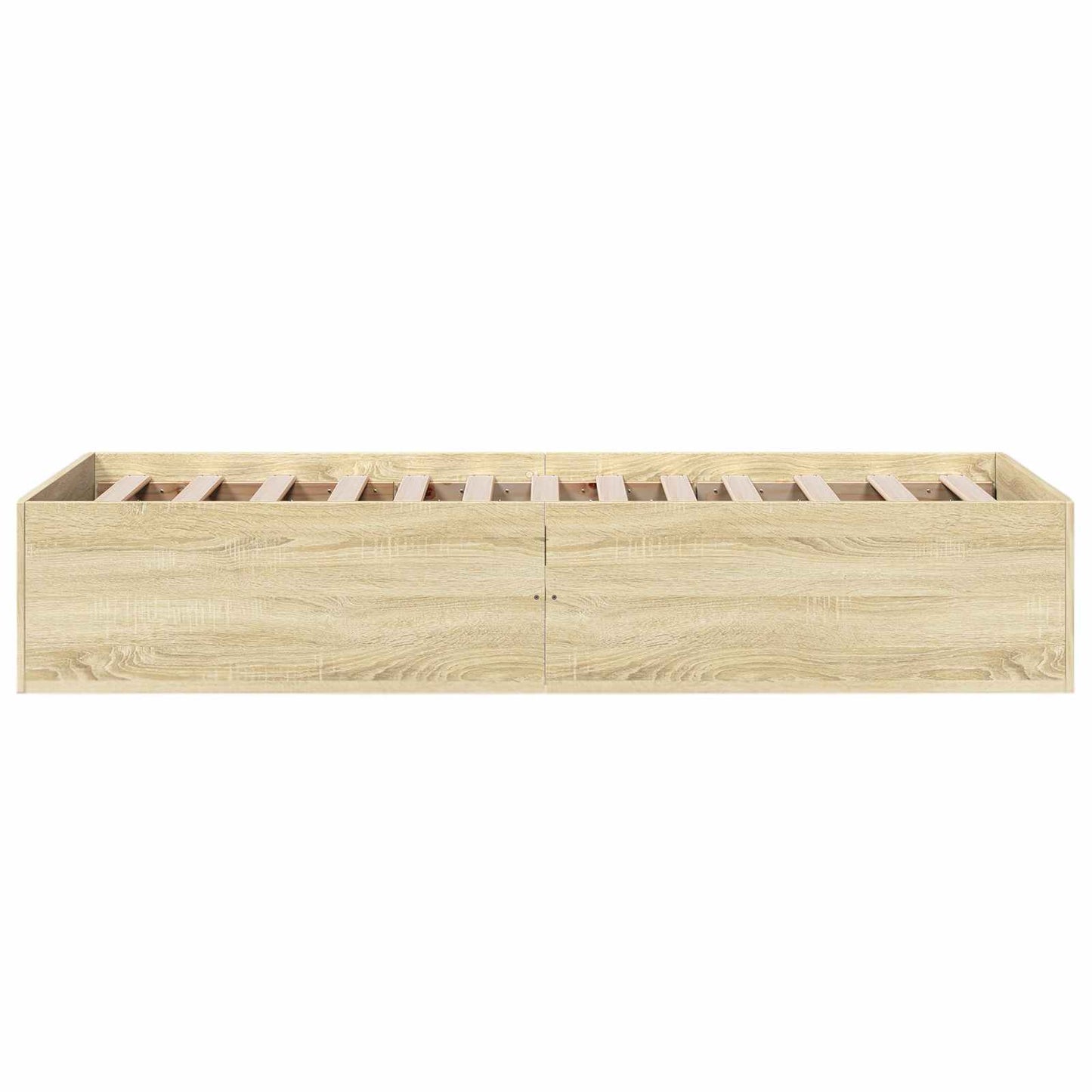vidaXL Κρεβάτι δαπέδου Sonoma Δρυς 80 x 200 cm Επεξεργασμένο Ξύλο