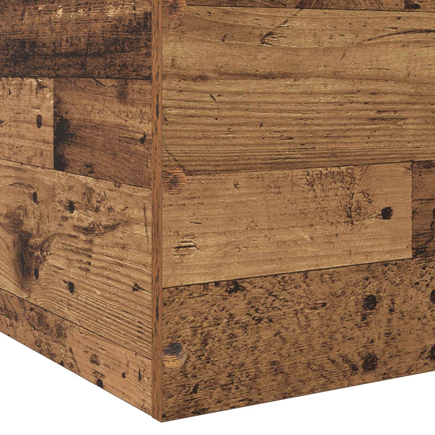 vidaXL Κρεβάτι δαπέδου Παλαιωμένο ξύλο 80 x 200 cm Επεξεργασμένο Ξύλο