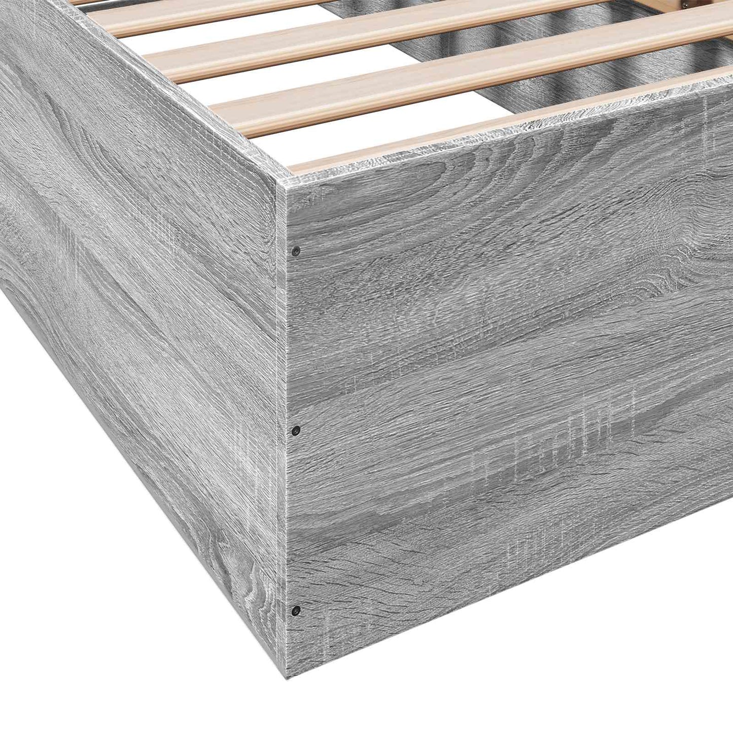 vidaXL Κρεβάτι δαπέδου Γκρι Sonoma 80 x 200 cm Επεξεργασμένο Ξύλο