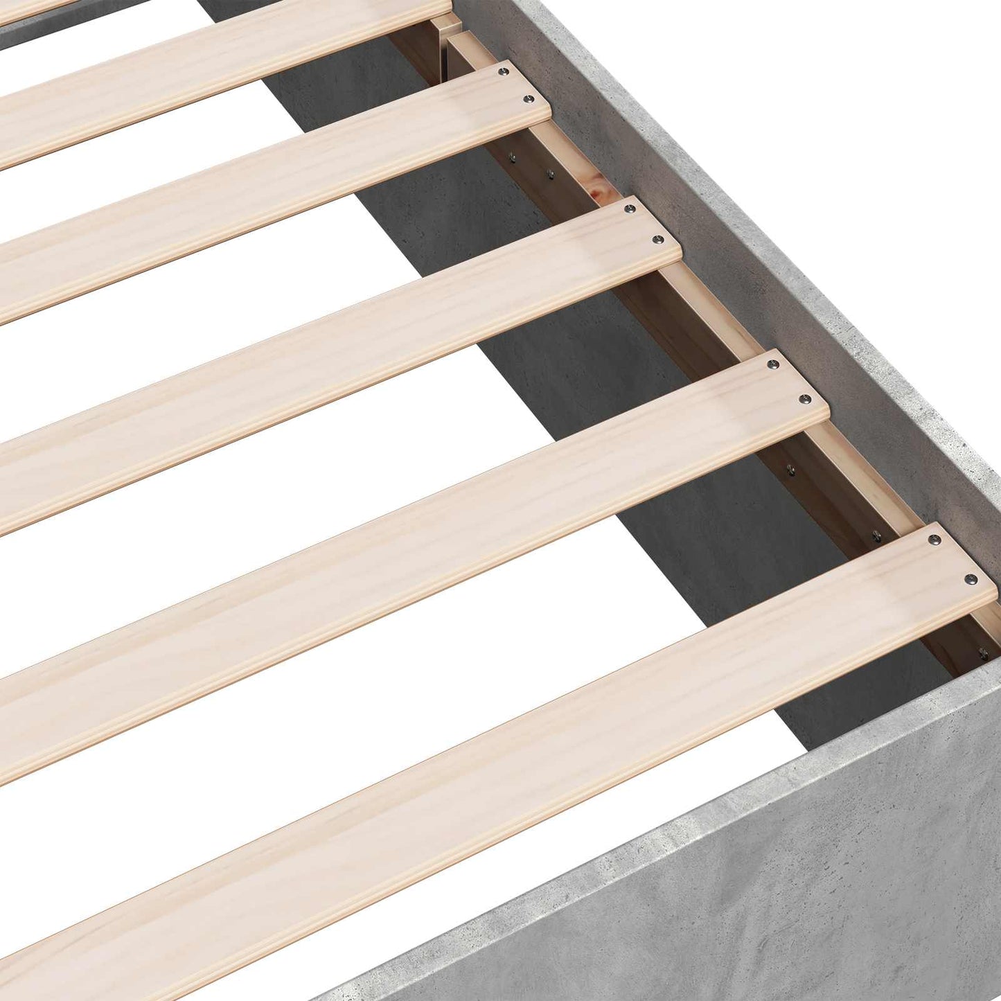 vidaXL Κρεβάτι δαπέδου Γκρι Σκυροδέματος 80 x 200 cm