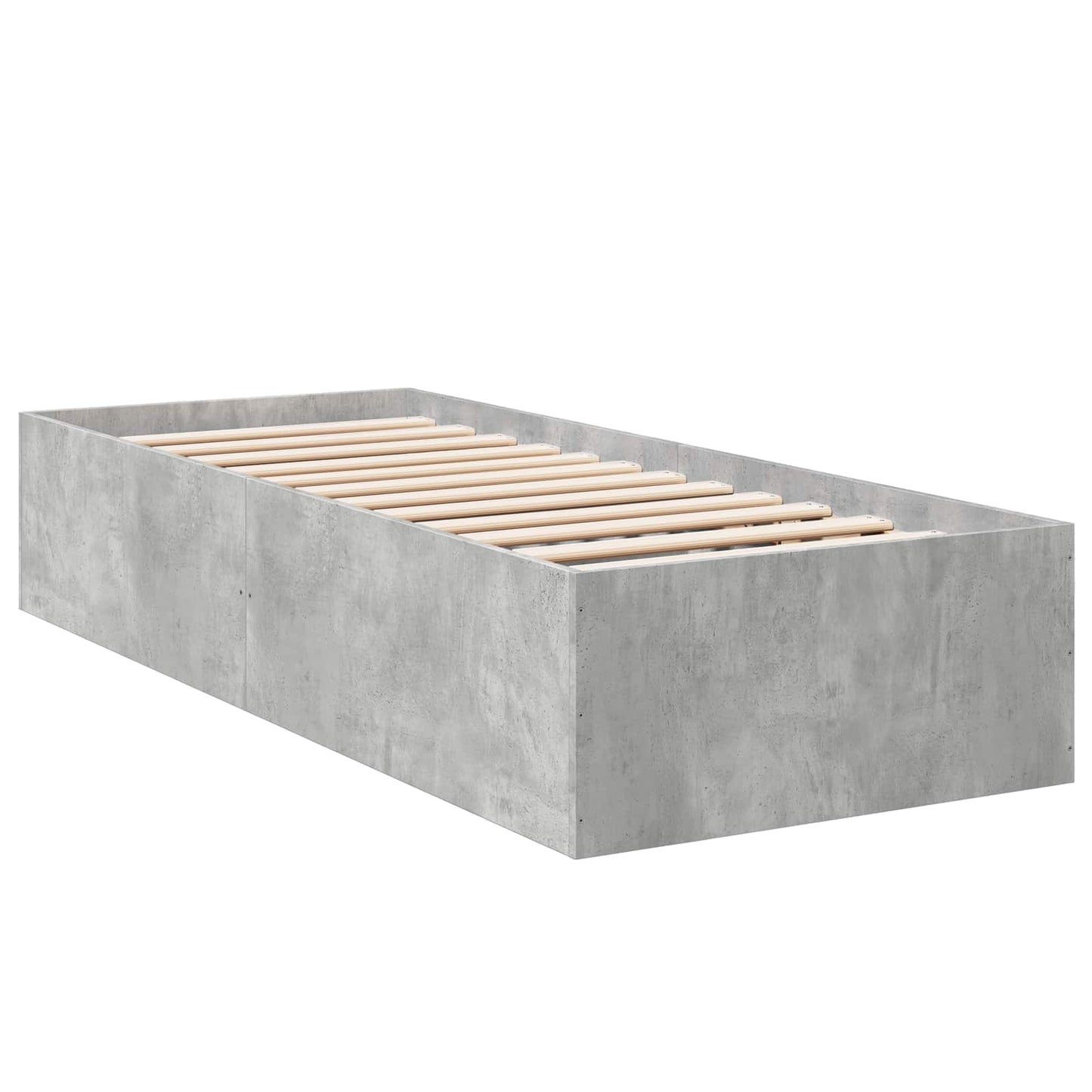 vidaXL Κρεβάτι δαπέδου Γκρι Σκυροδέματος 80 x 200 cm