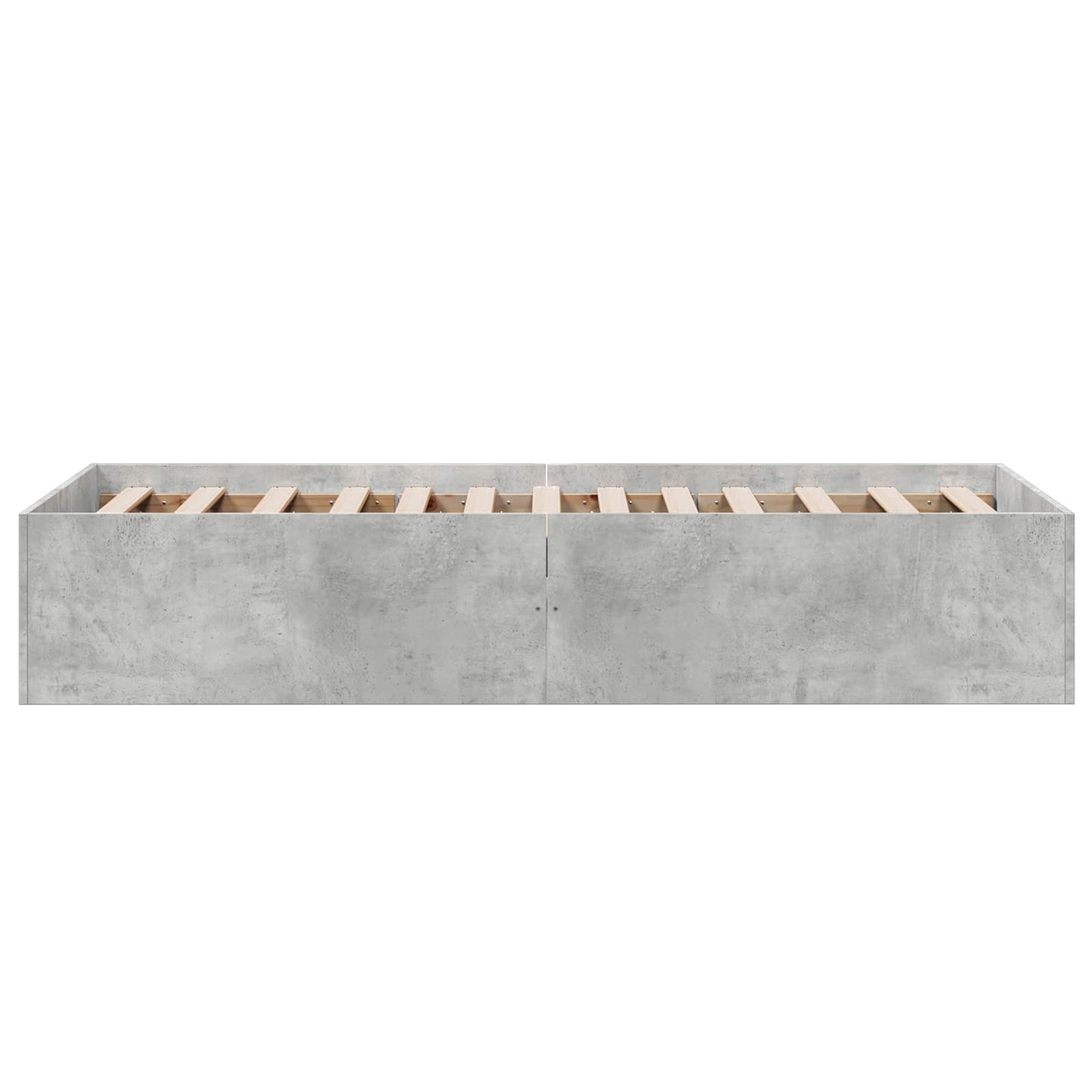 vidaXL Κρεβάτι δαπέδου Γκρι Σκυροδέματος 80 x 200 cm