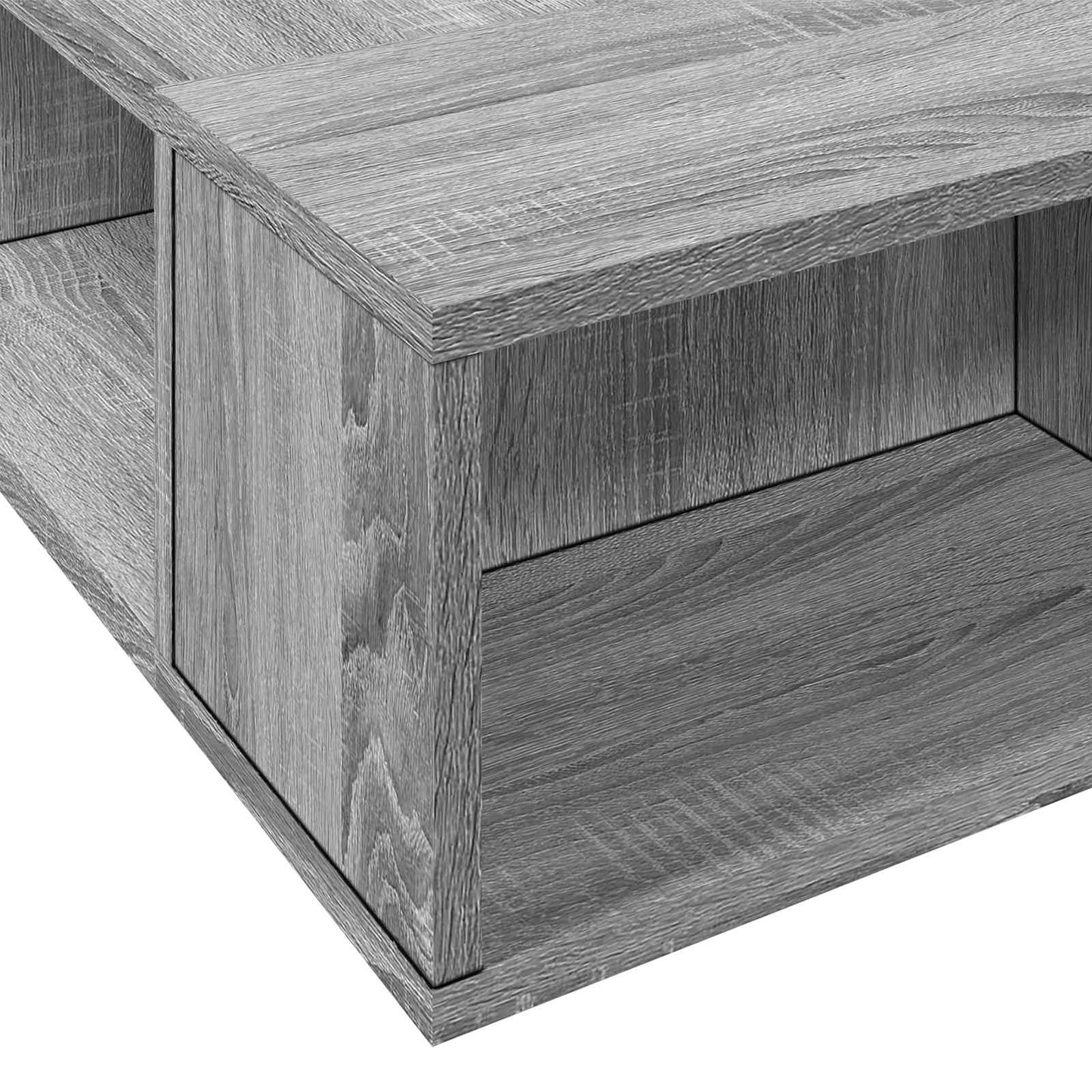 vidaXL Σκελετός κρεβατιού με αποθήκευση Γκρι Sonoma 80 x 200 cm