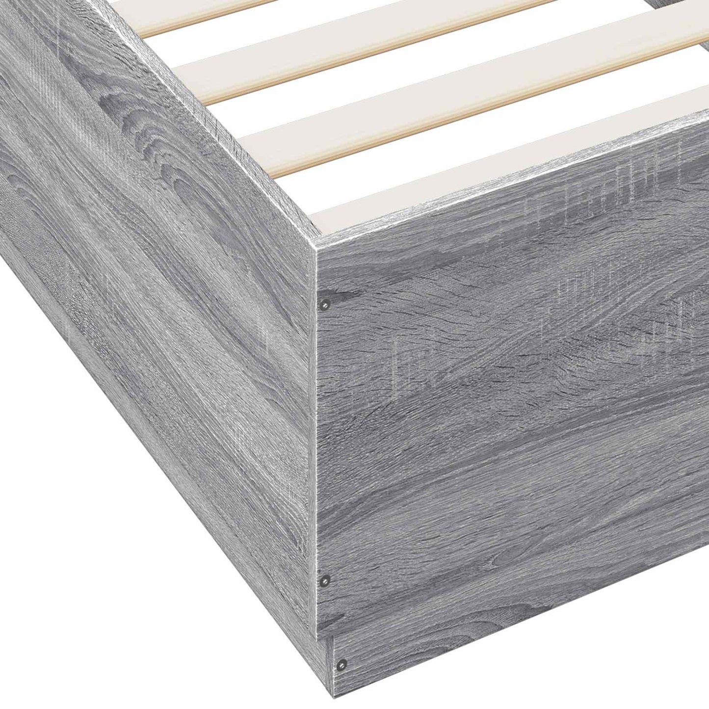 vidaXL Κρεβάτι με φωτισμό LED Γκρι Sonoma 80 x 200 cm