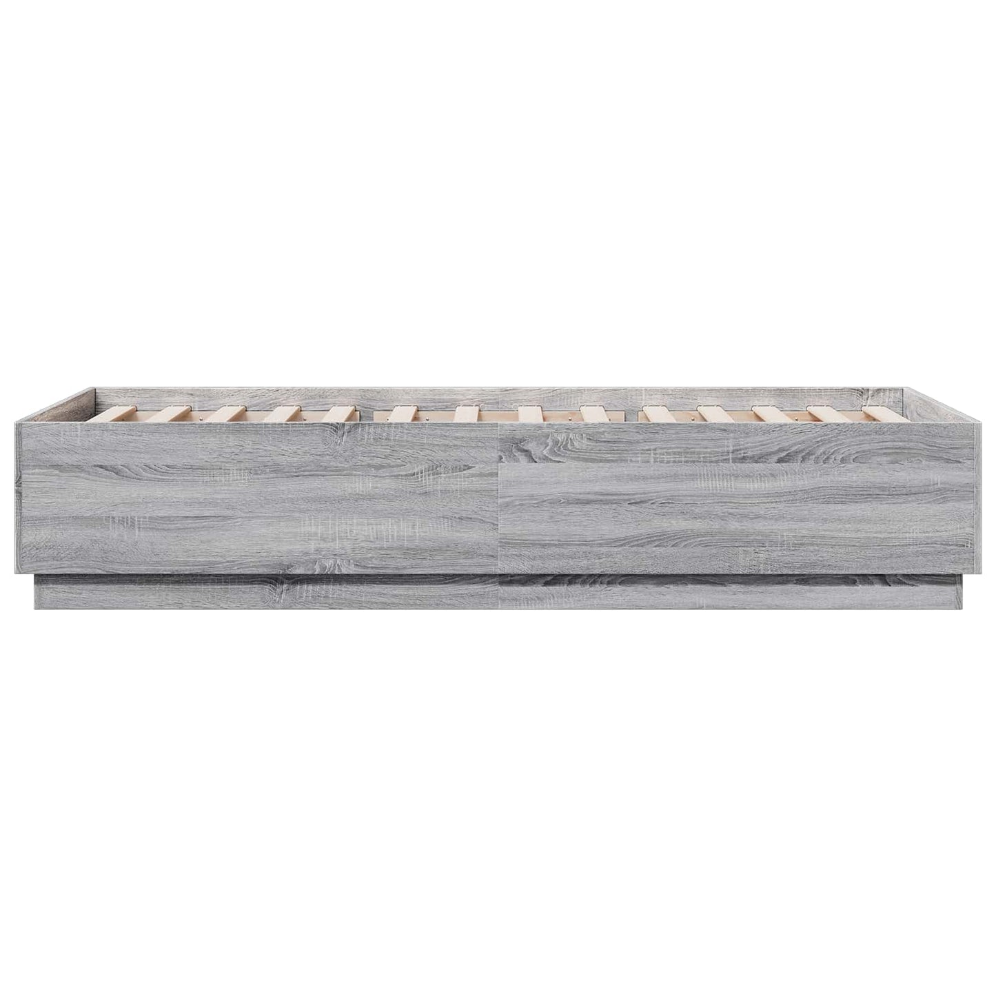 vidaXL Κρεβάτι με φωτισμό LED Γκρι Sonoma 80 x 200 cm