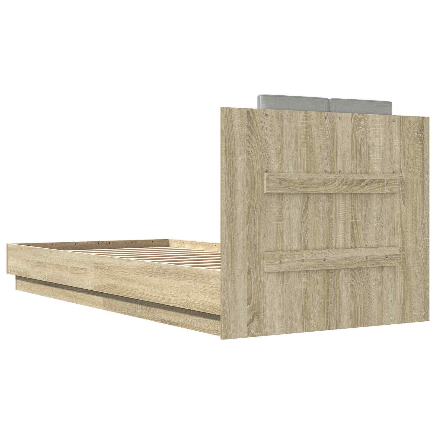 vidaXL Κρεβάτι με Κεφαλάρι Sonoma Δρυς 80 x 200 cm Επεξεργασμένο Ξύλο