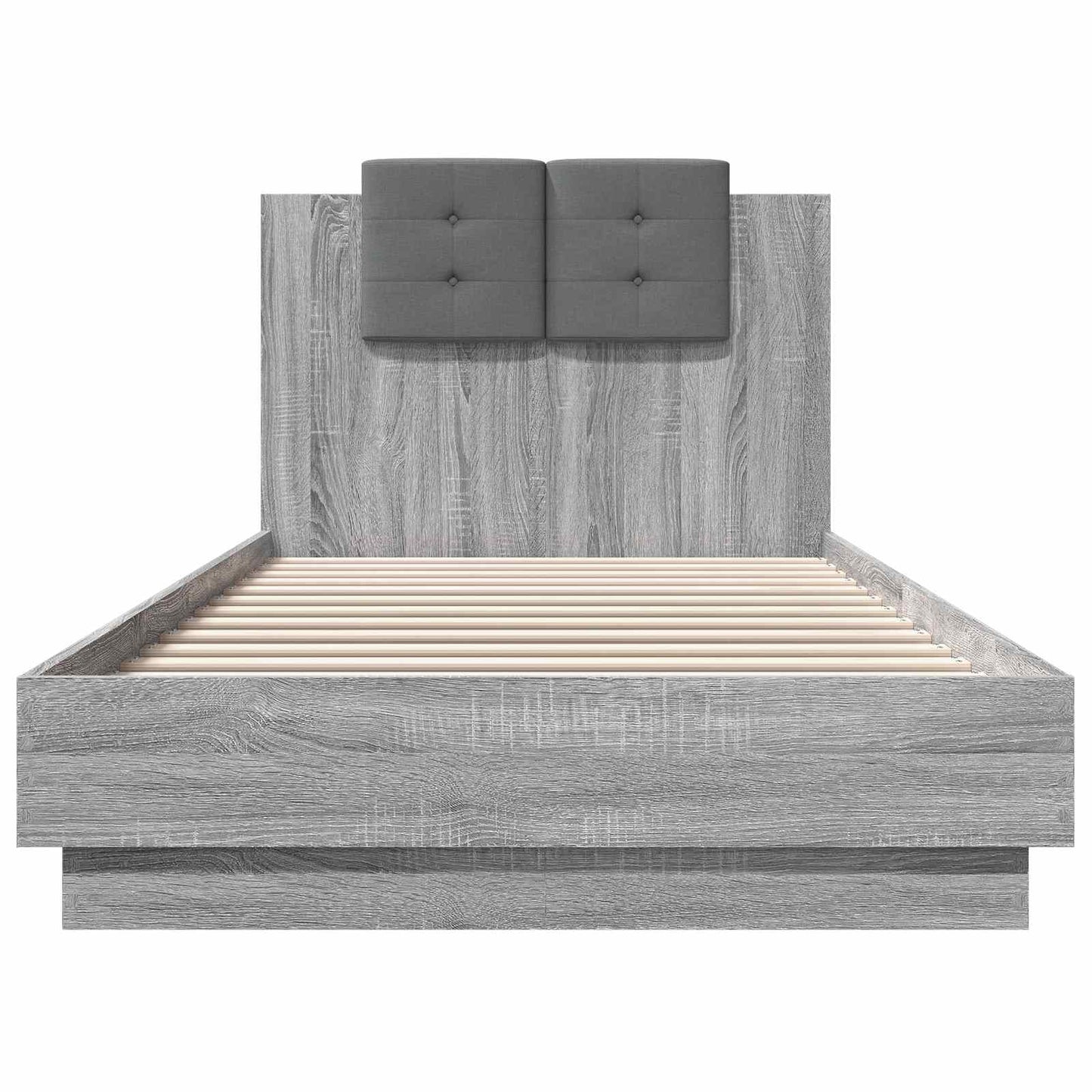 vidaXL Κρεβάτι με Κεφαλάρι Γκρι Sonoma 80 x 200 cm Επεξεργασμένο Ξύλο