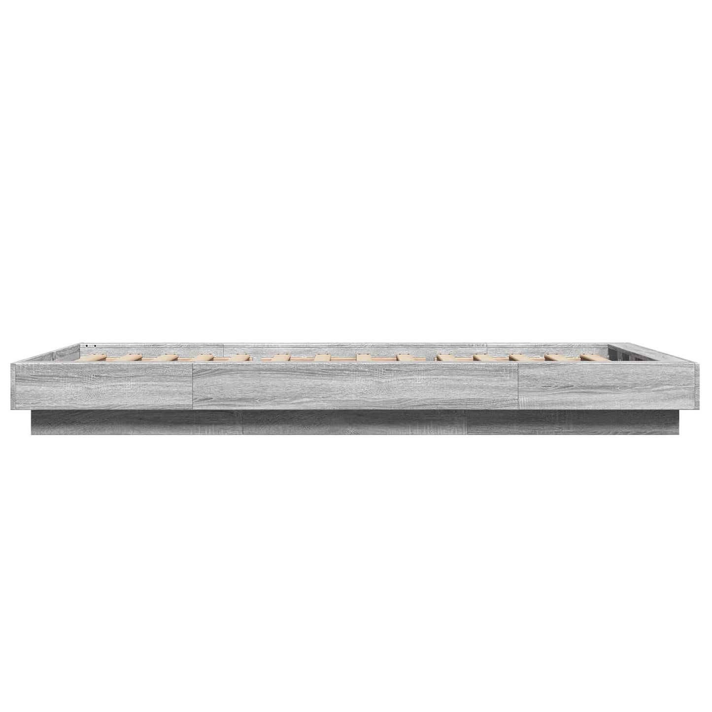 vidaXL Κρεβάτι με φωτισμό LED Γκρι Sonoma 80 x 200 cm
