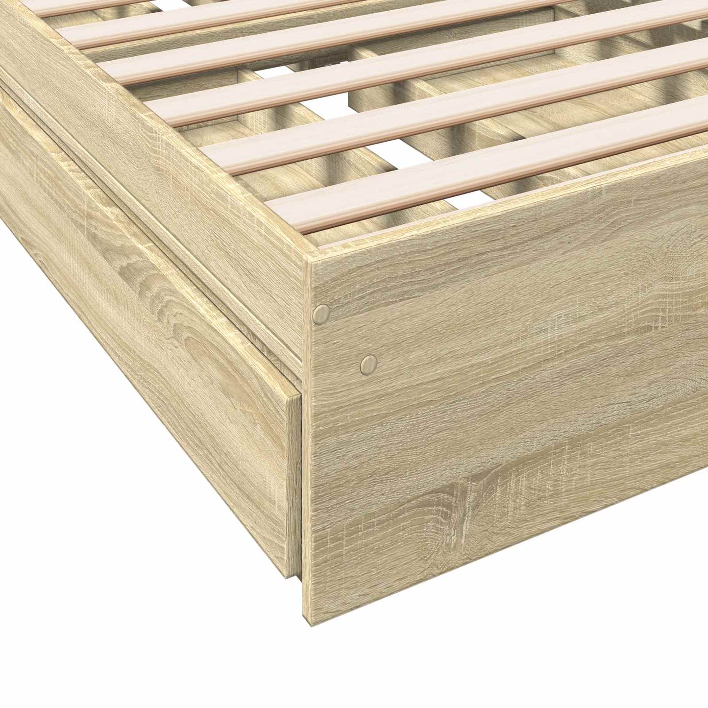 vidaXL Σκελετός κρεβατιού με αποθήκευση Sonoma Δρυς 80 x 200 cm