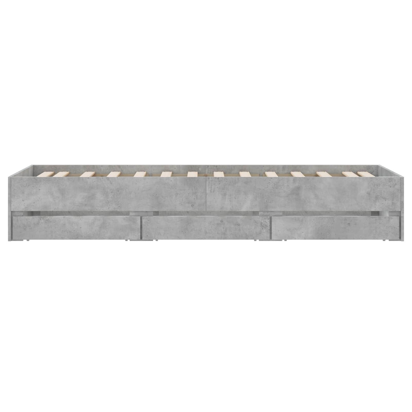 vidaXL Σκελετός κρεβατιού με αποθήκευση Γκρι Sonoma 80 x 200 cm