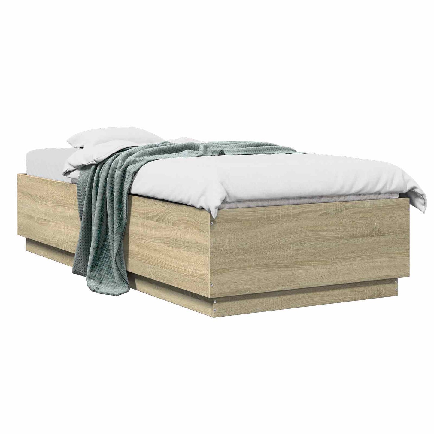 vidaXL Σκελετός Κρεβατιού Sonoma Δρυς 80 x 200 cm Επεξεργασμένο Ξύλο