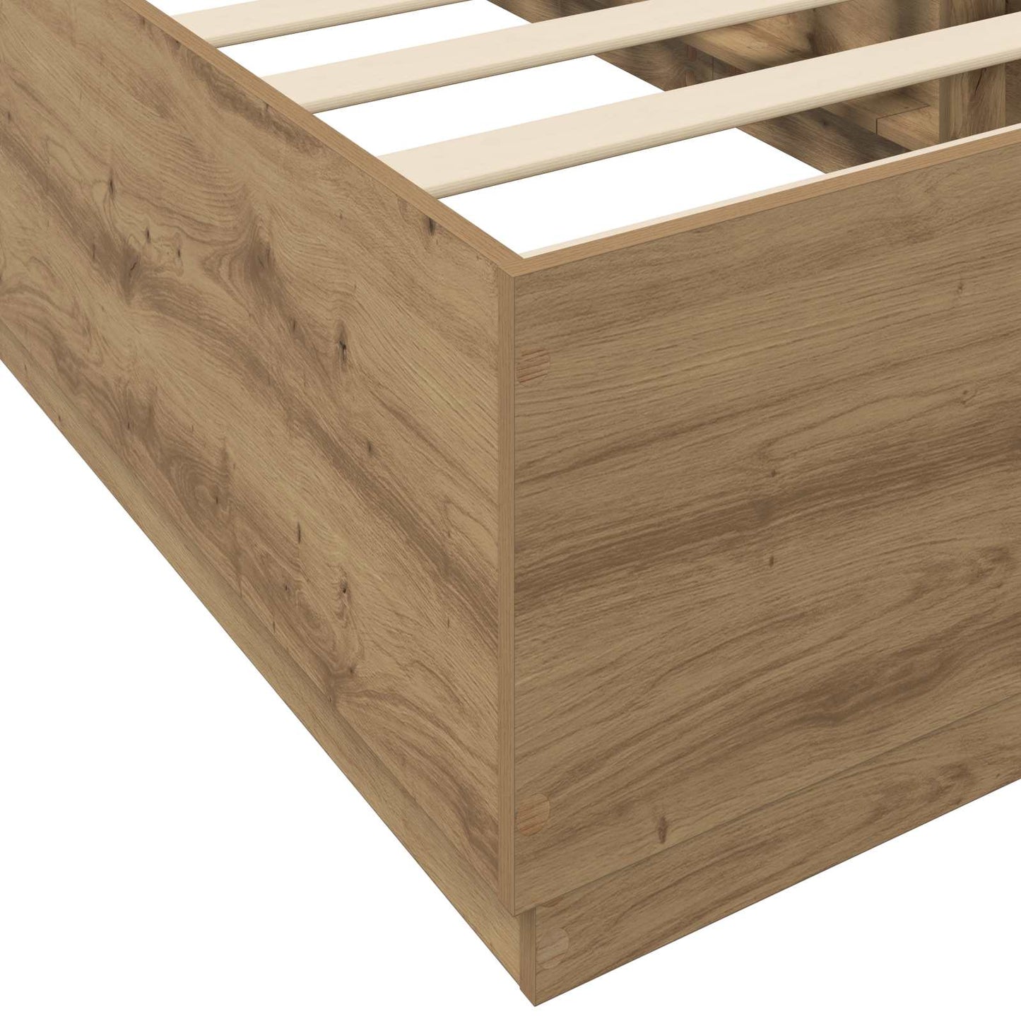 vidaXL Σκελετός Κρεβατιού Artisian Δρυς 80 x 200 cm Επεξεργασμένο Ξύλο