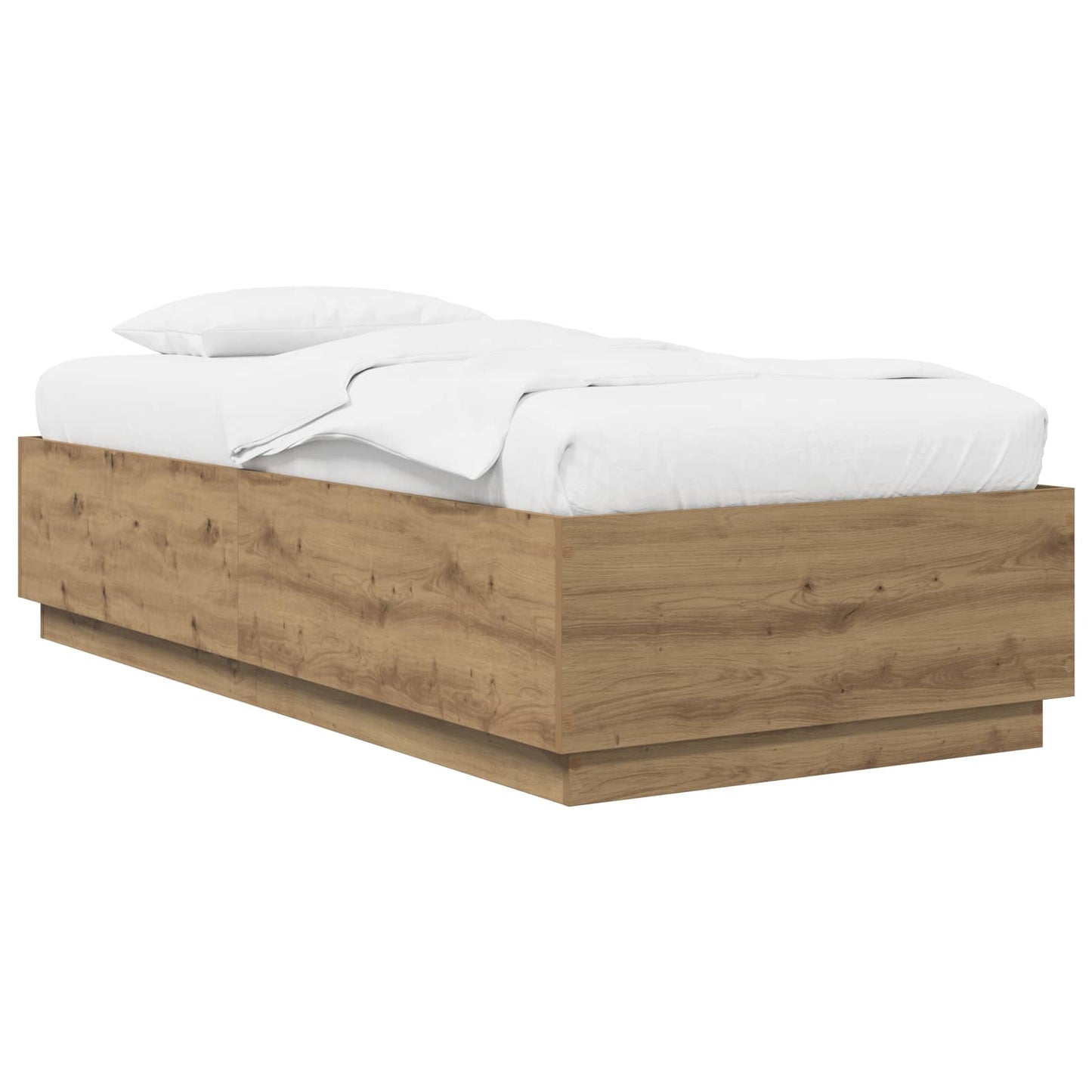 vidaXL Σκελετός Κρεβατιού Artisian Δρυς 80 x 200 cm Επεξεργασμένο Ξύλο