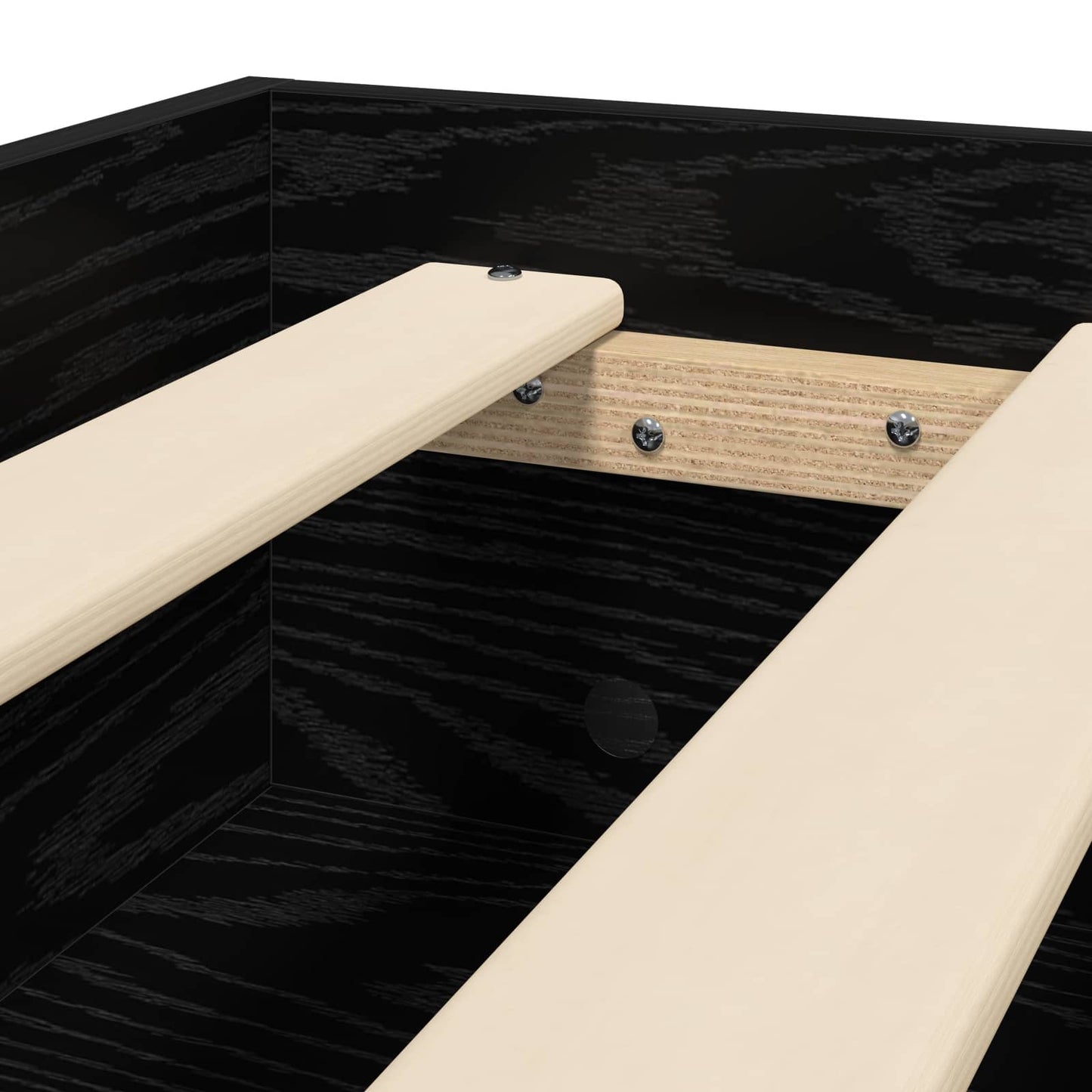 vidaXL Σκελετός Κρεβατιού Μαύρη Δρυς 80 x 200 cm Επεξεργασμένο Ξύλο
