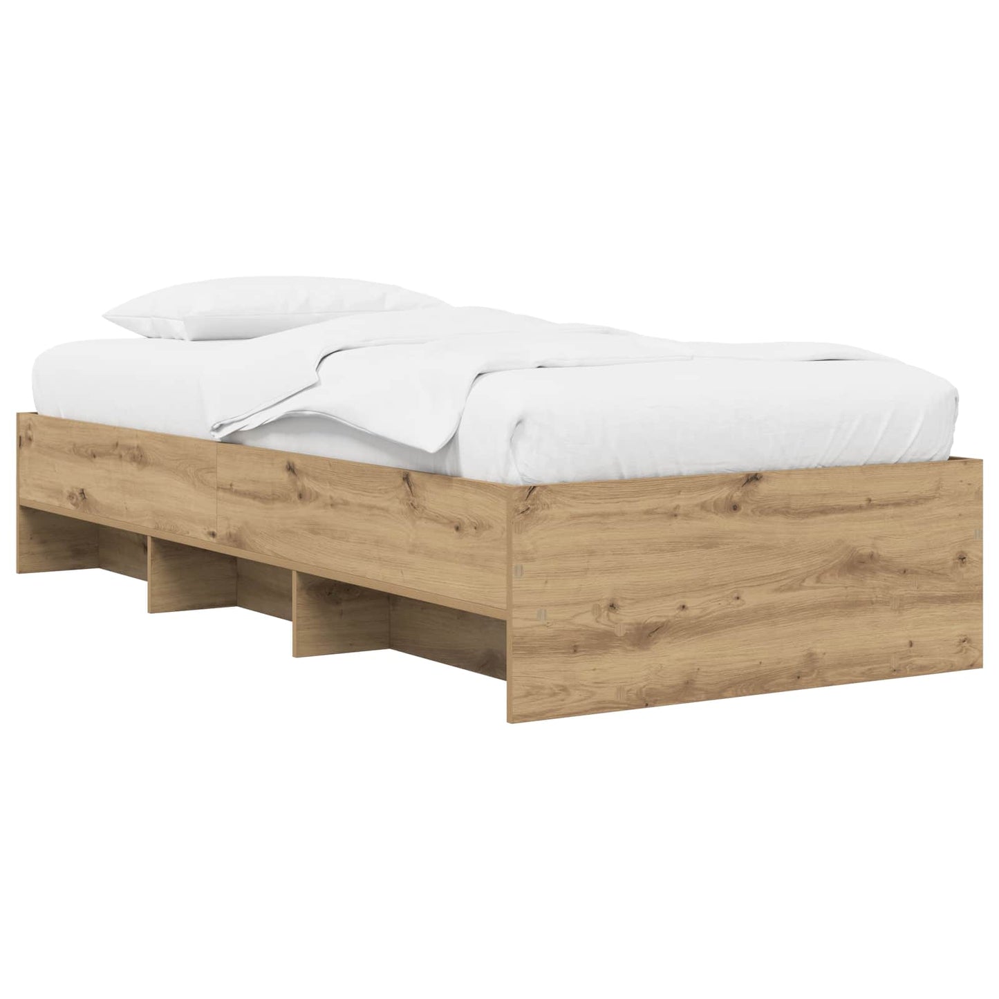 vidaXL Σκελετός Κρεβατιού Artisian Δρυς 80 x 200 cm Επεξεργασμένο Ξύλο