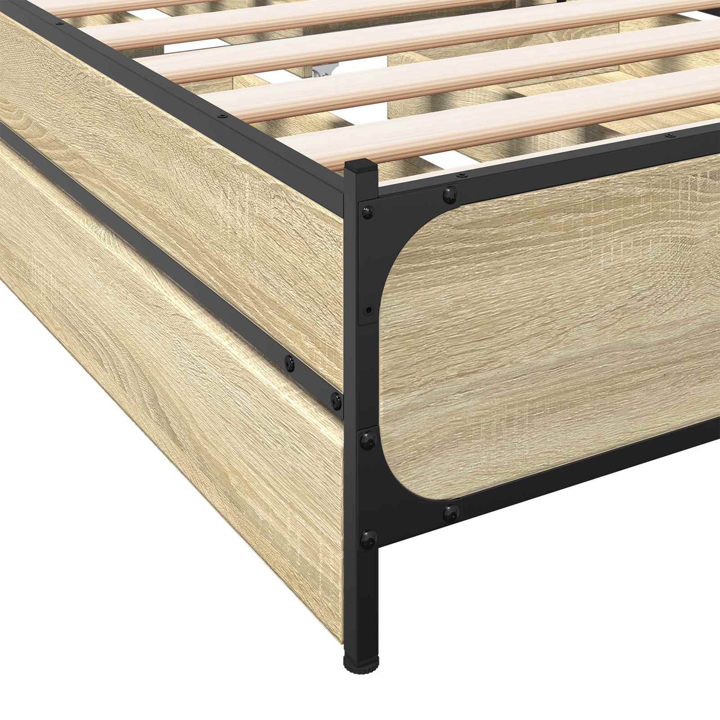vidaXL Κρεβάτι με Κεφαλάρι Sonoma Δρυς 80 x 200 cm Επεξεργασμένο Ξύλο