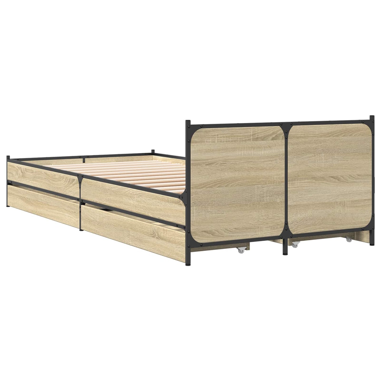 vidaXL Κρεβάτι με Κεφαλάρι Sonoma Δρυς 80 x 200 cm Επεξεργασμένο Ξύλο