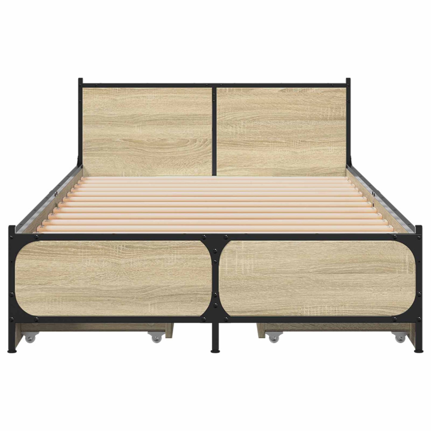 vidaXL Κρεβάτι με Κεφαλάρι Sonoma Δρυς 80 x 200 cm Επεξεργασμένο Ξύλο