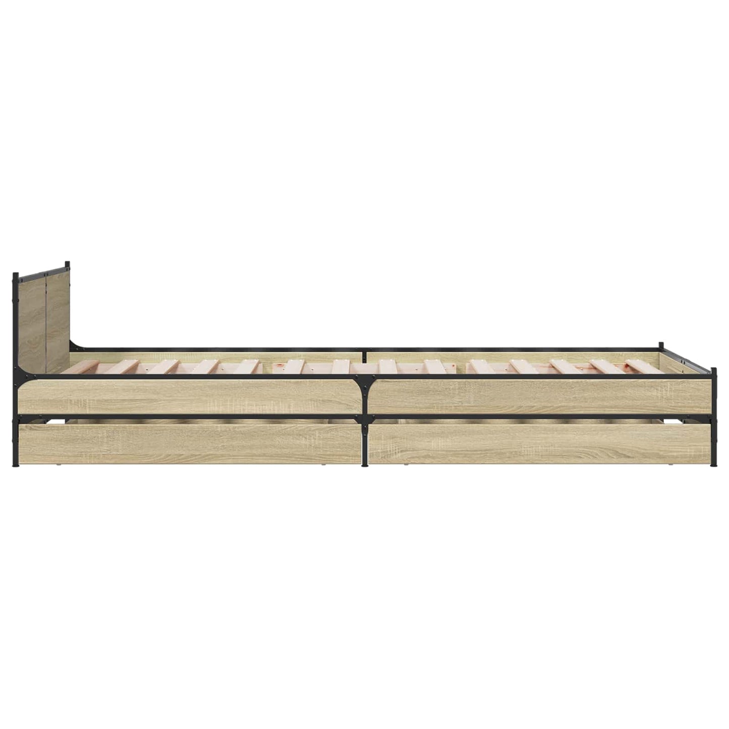 vidaXL Κρεβάτι με Κεφαλάρι Sonoma Δρυς 80 x 200 cm Επεξεργασμένο Ξύλο