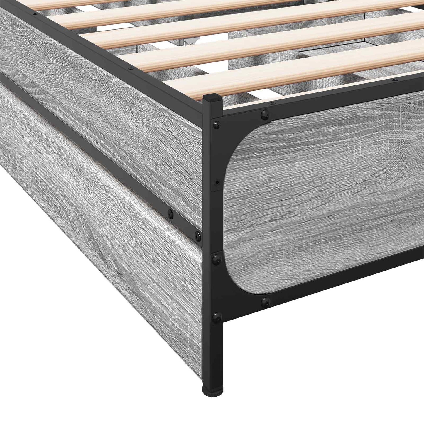 vidaXL Κρεβάτι με Κεφαλάρι Γκρι Sonoma 80 x 200 cm Επεξεργασμένο Ξύλο