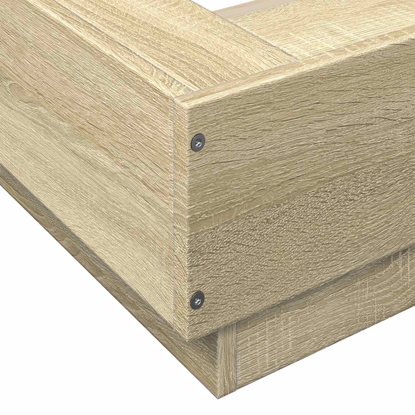 vidaXL Κρεβάτι δαπέδου Sonoma Δρυς 80 x 210 cm Επεξεργασμένο Ξύλο