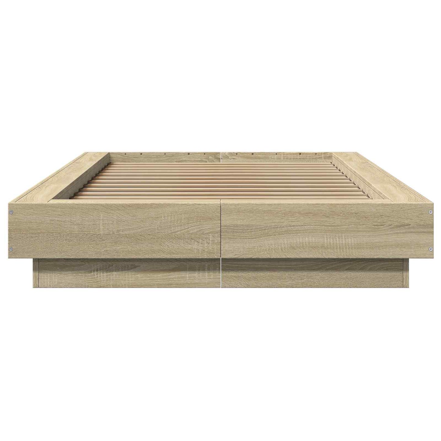 vidaXL Κρεβάτι δαπέδου Sonoma Δρυς 80 x 210 cm Επεξεργασμένο Ξύλο