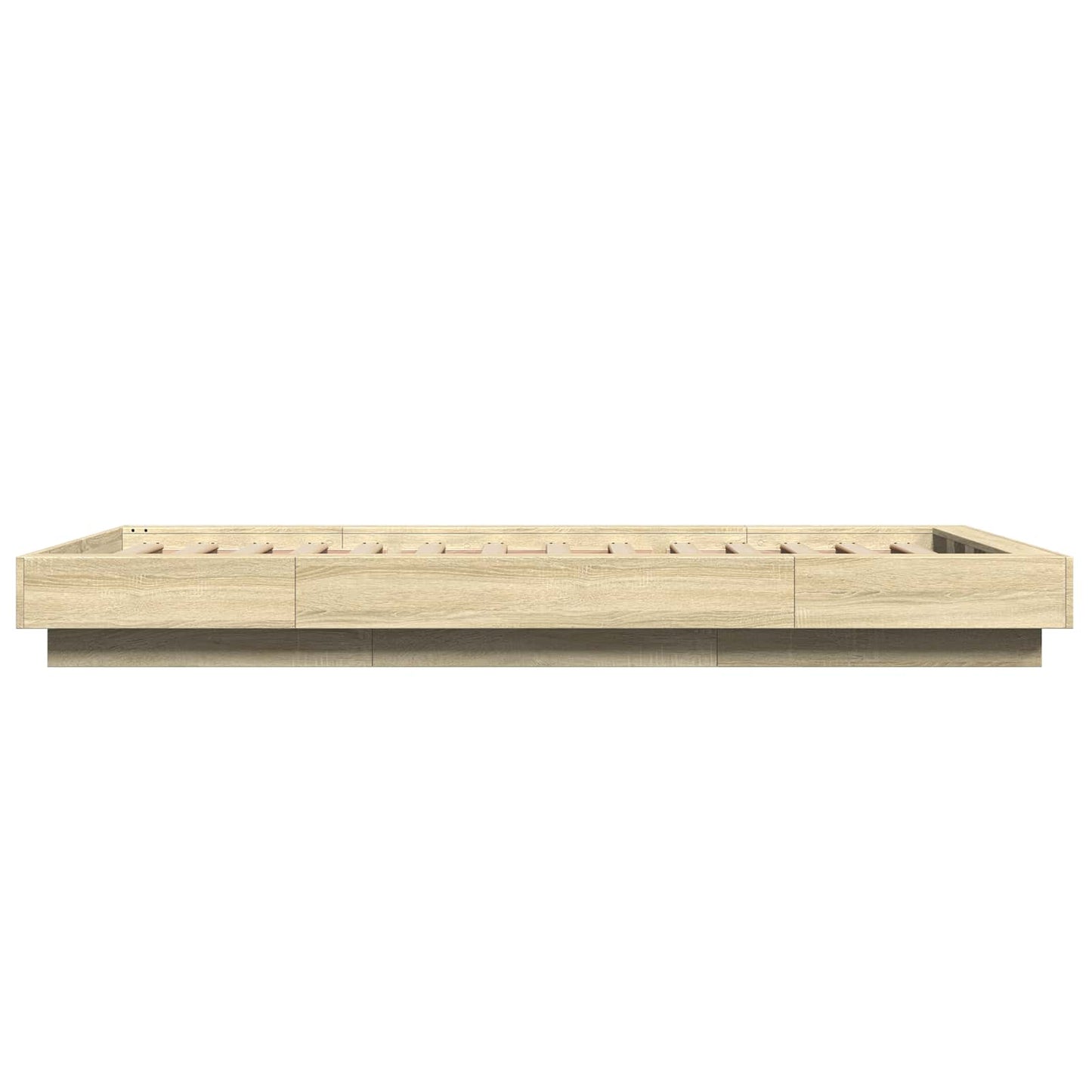 vidaXL Κρεβάτι δαπέδου Sonoma Δρυς 80 x 210 cm Επεξεργασμένο Ξύλο