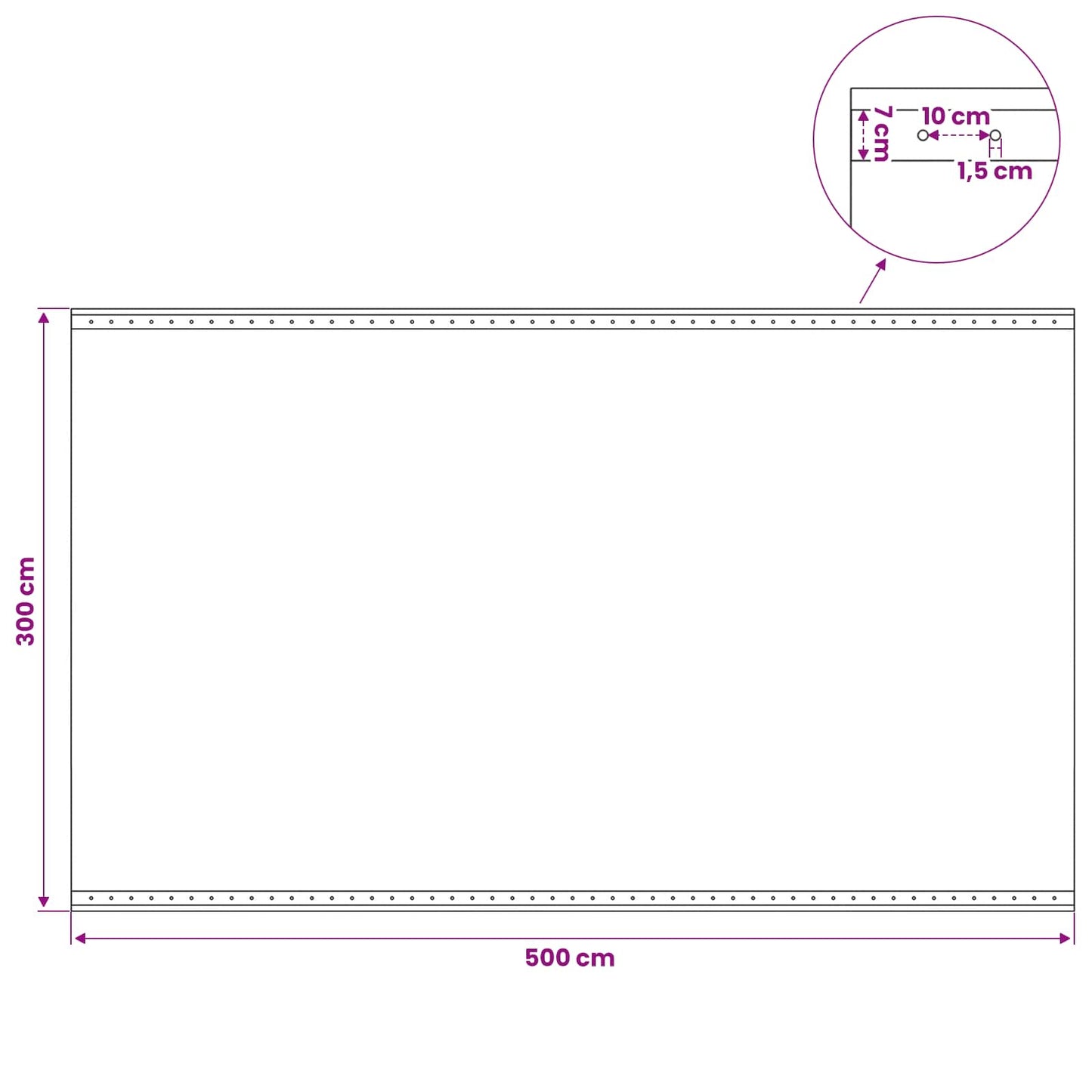 vidaXL Τεντόπανα με Θηλιές 2 τμχ. Πράσινο 3 x 5 μ 260 γρ PE