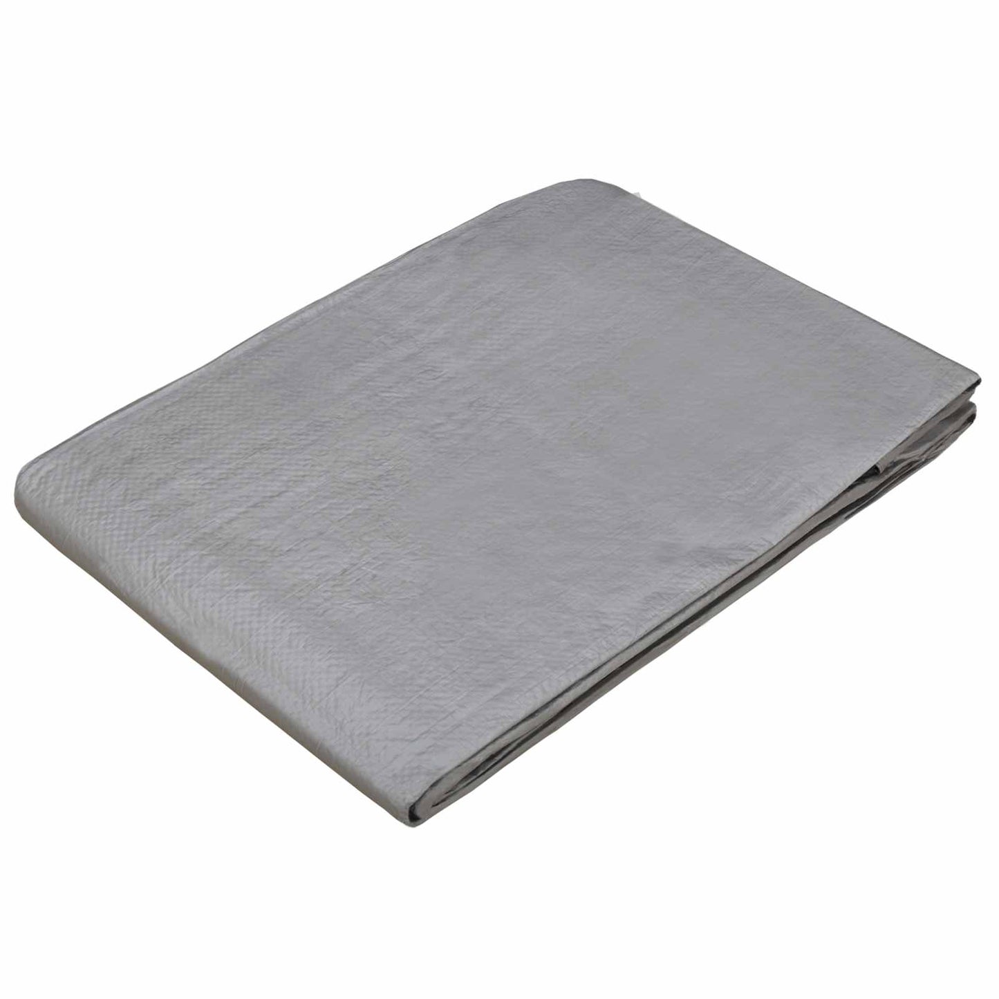vidaXL Τεντόπανα με Θηλιές Ανοιχτό γκρι 8 x 12 μ 90 gsm PE