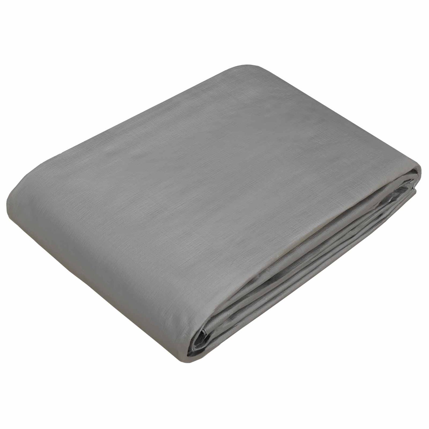 vidaXL Τεντόπανα με Θηλιές Ανοιχτό γκρι 8 x 10 μ 260 gsm PE