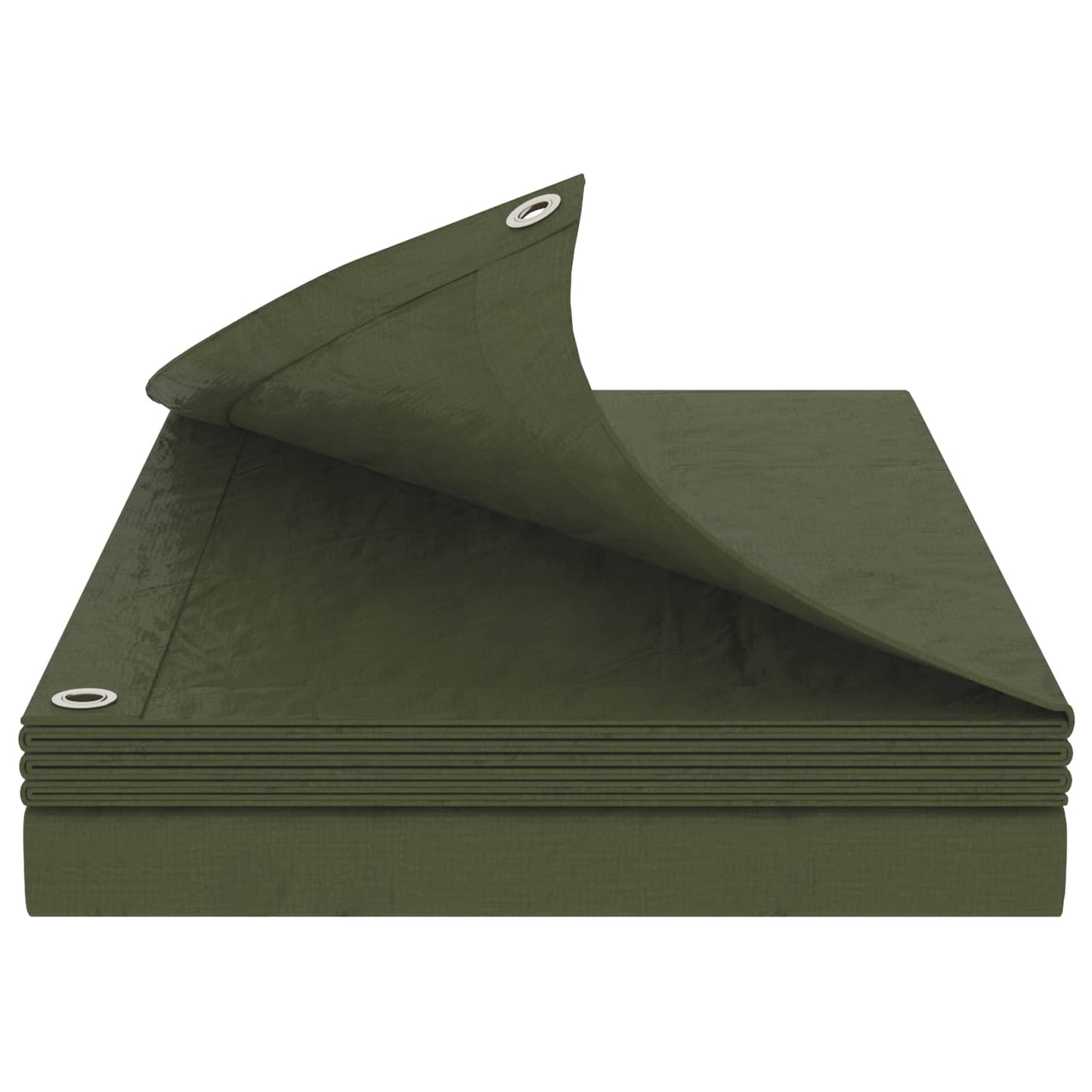 vidaXL Τεντόπανα με Θηλιές Πράσινο 4 x 4 μ 90 gsm PE