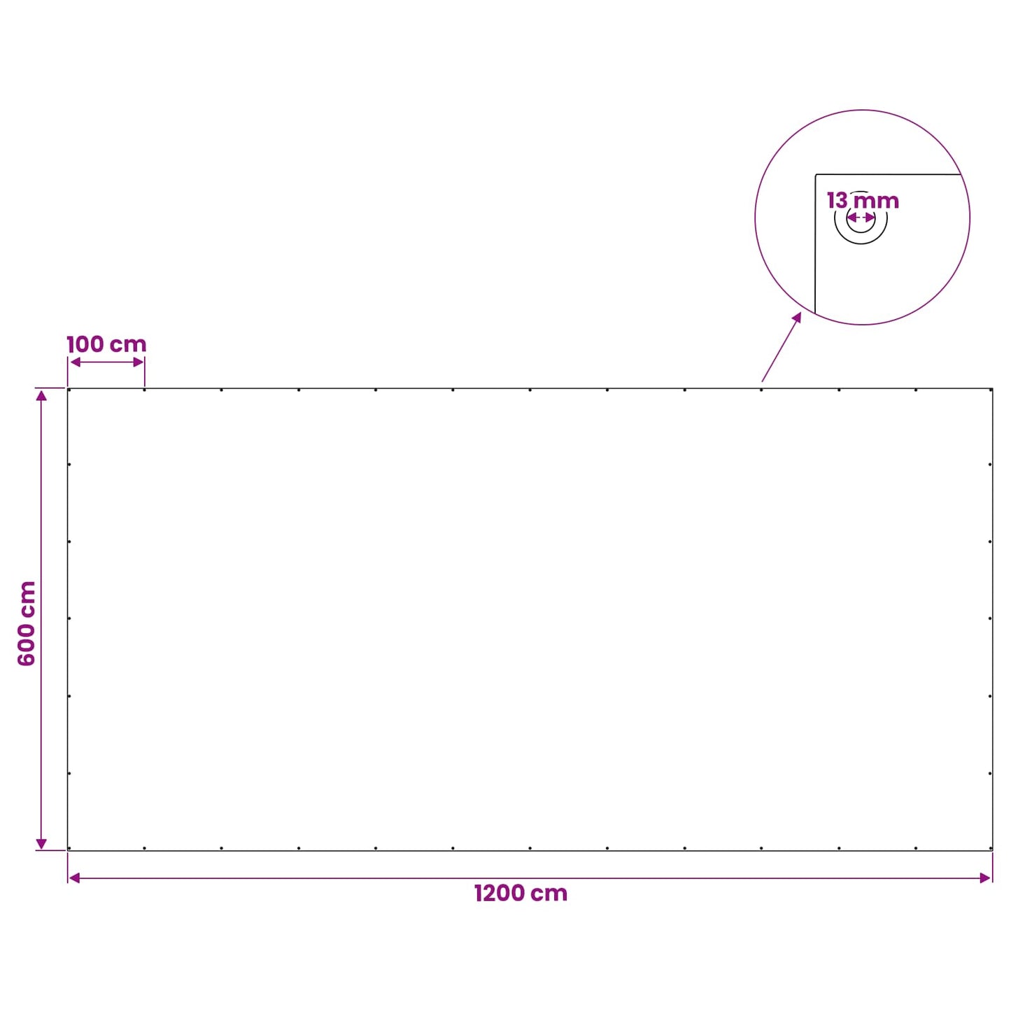 vidaXL Τεντόπανα με Θηλιές Ανθρακί Γκρι 6 x 12 μ 180 gsm PE