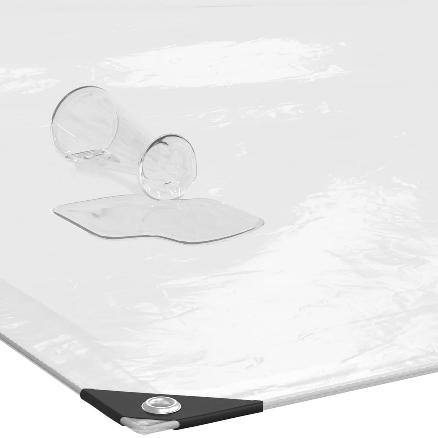 vidaXL Μουσαμάς 140 gsm Διαφανές 6 x 1,5 μ PE
