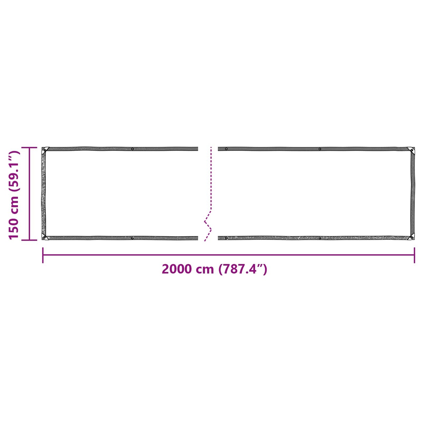 vidaXL Μουσαμάς Διαφανές 20 x 1,5 μ PE