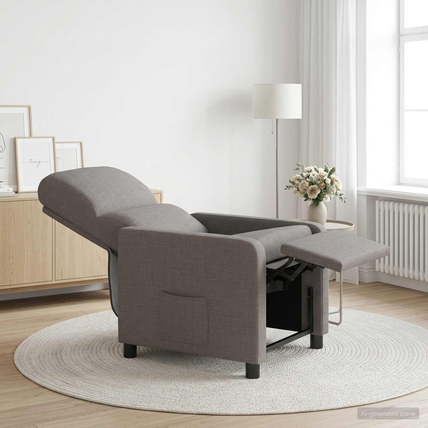 vidaXL Αναπαυτική Καρέκλα Taupe