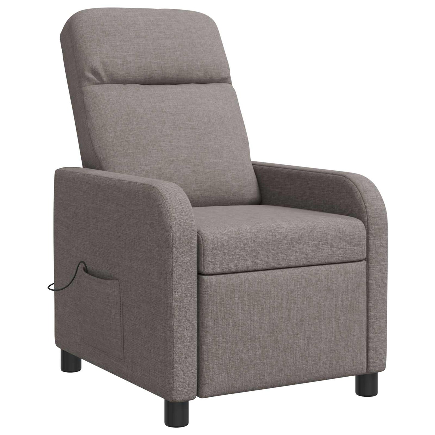 vidaXL Κάθισμα μασάζ Taupe Ύφασμα